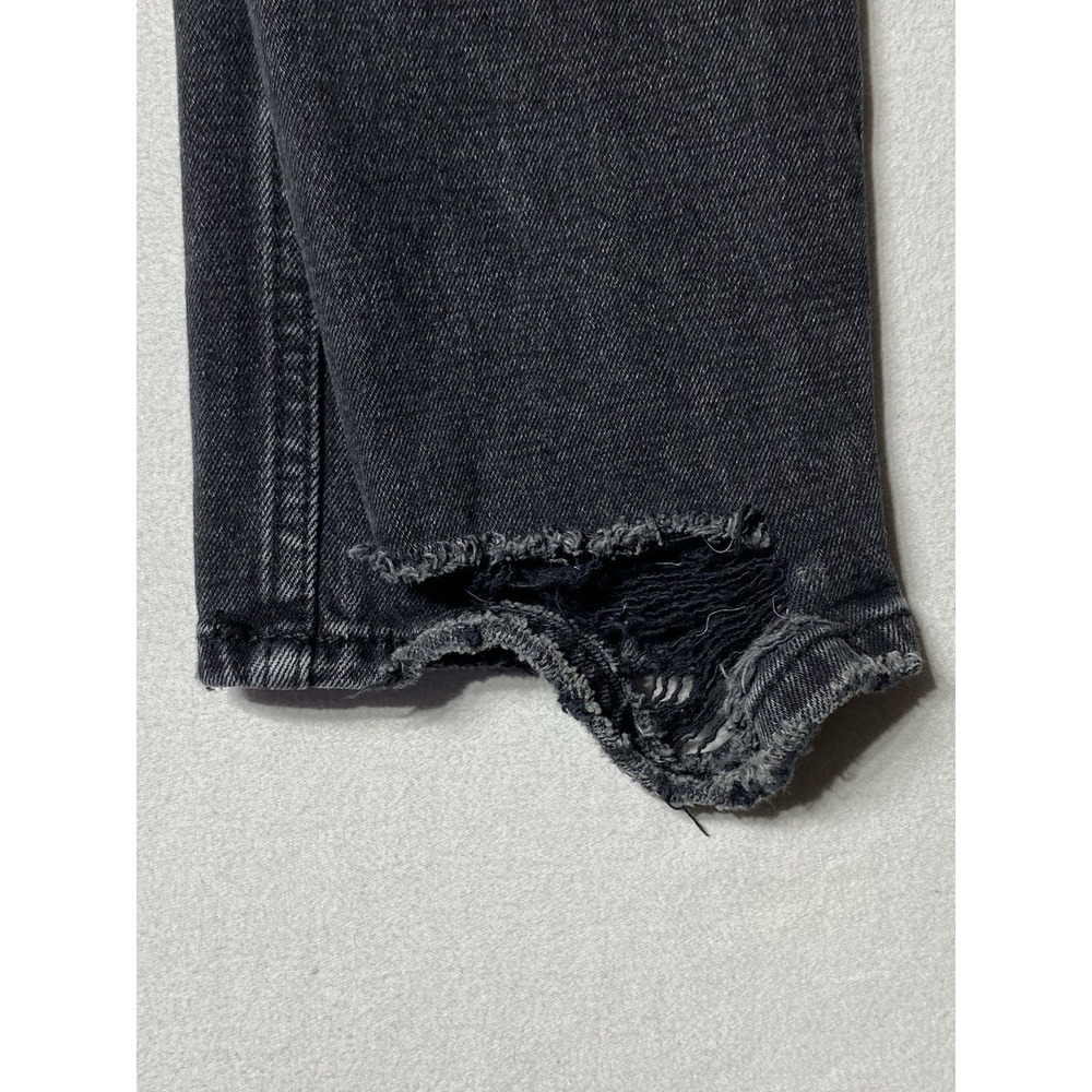 Abercrombie Curve Love Womens 28 Ultra High Rise Ankle Straight Black Jeans - Picture 11 of 11